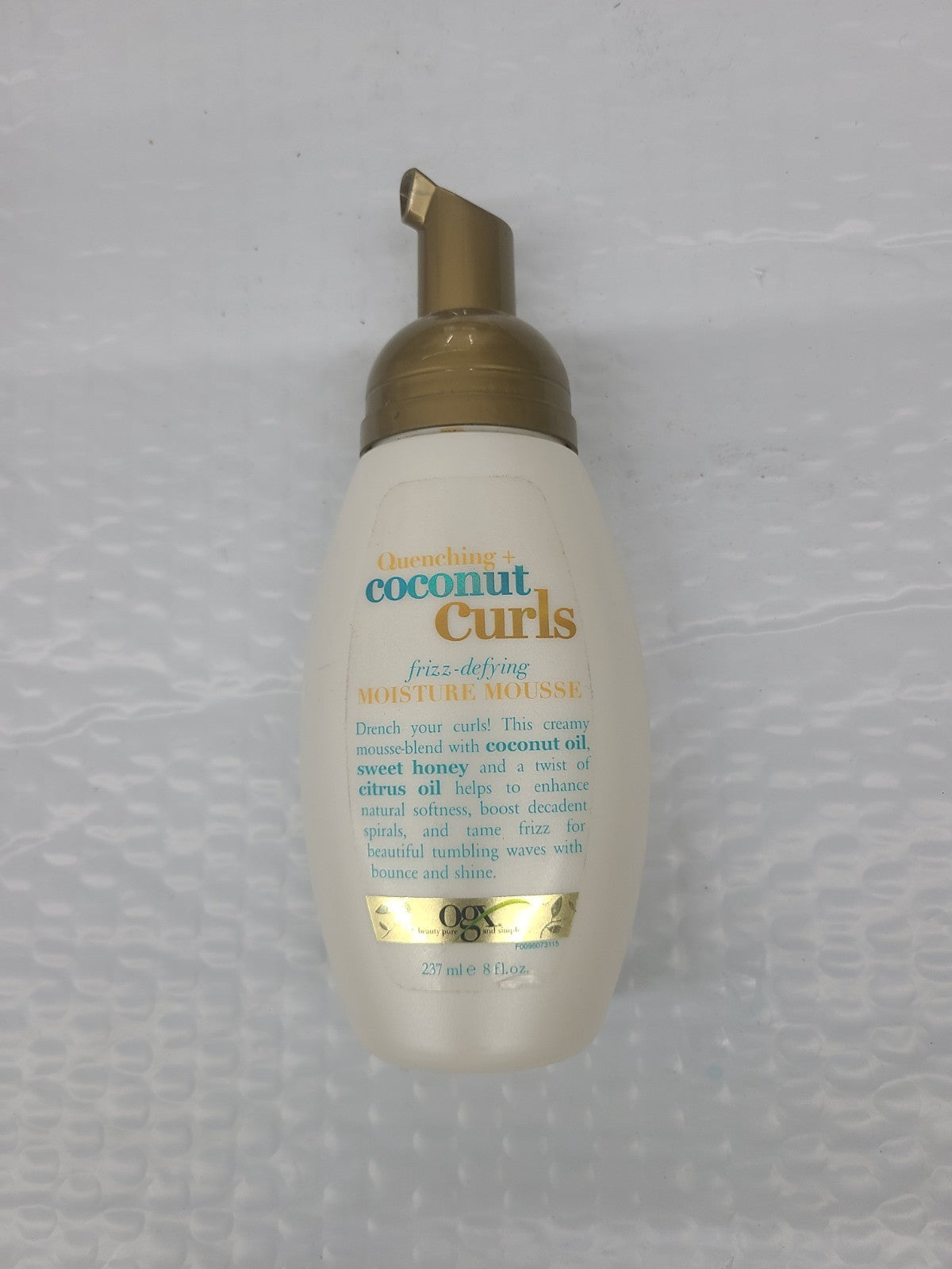 Frizz Defying Coconut Curls Moisturizing Hair Mousse - 8 Fl Oz