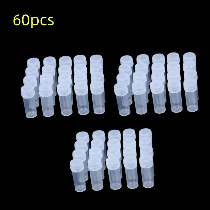 5ml Plastic Sample Jars - Small Storage Vials for Pills, Liquids & Powders