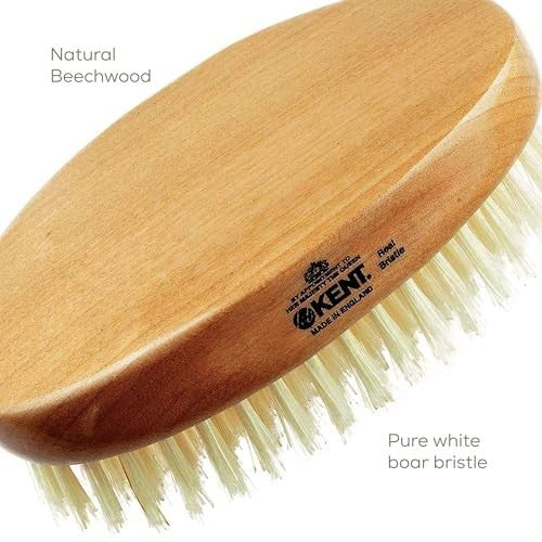 Men's Travel Boar Bristle Hair & Beard Brush - Natural Oil Distribution