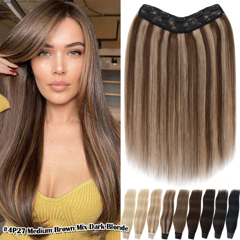 Clip-In Remy Human Hair Extensions Full Head Weft - 12-24 Inch, Multiple Styles & Colors