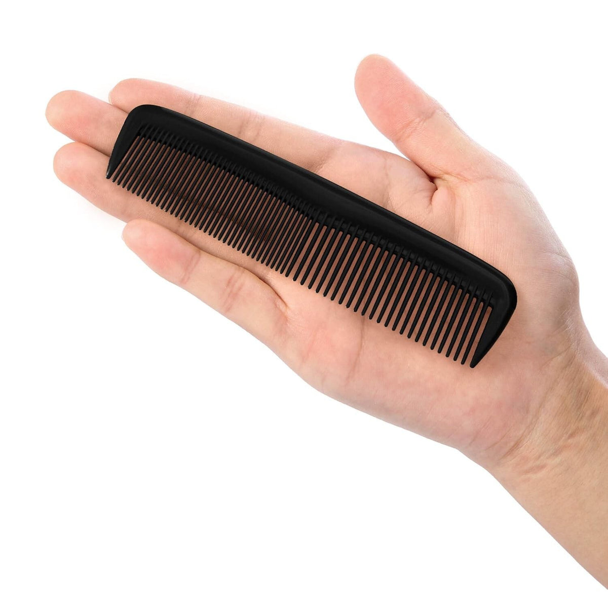 12-Piece Hair Combs Set for Men and Women - Fine & Coarse Teeth, Pocket Size Plastic Styling Tools