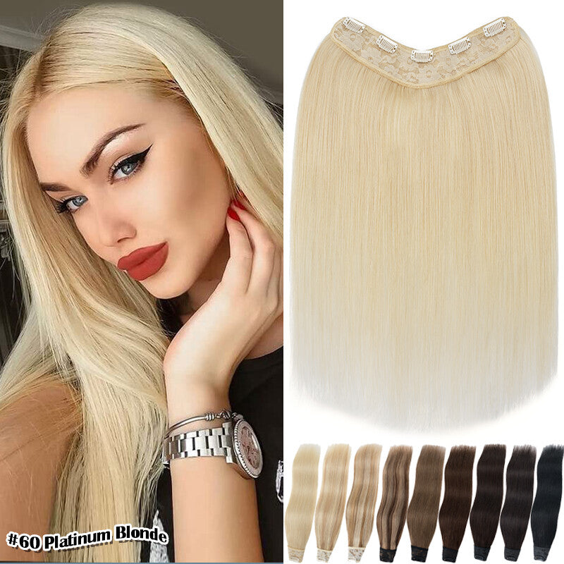 Clip-In Remy Human Hair Extensions Full Head Weft - 12-24 Inch, Multiple Styles & Colors