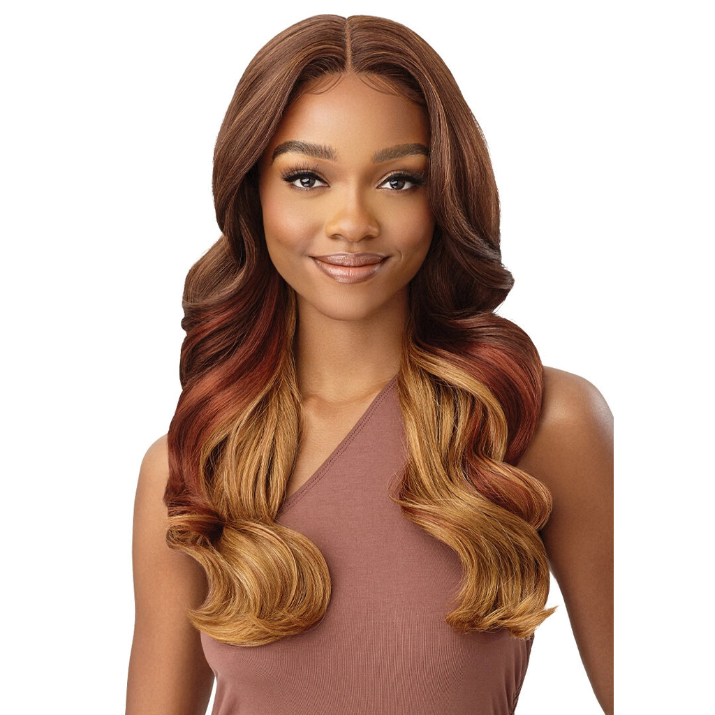 Outre Color Bomb Lace Front Wig - Yavanna, Pre-Plucked Synthetic Hair
