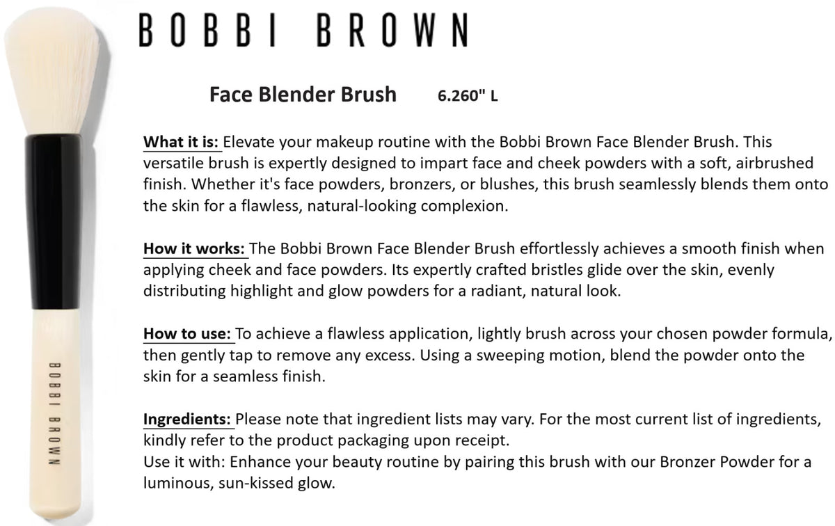 Bobbi Brown Face Blender Blush — New Sealed, Authentic