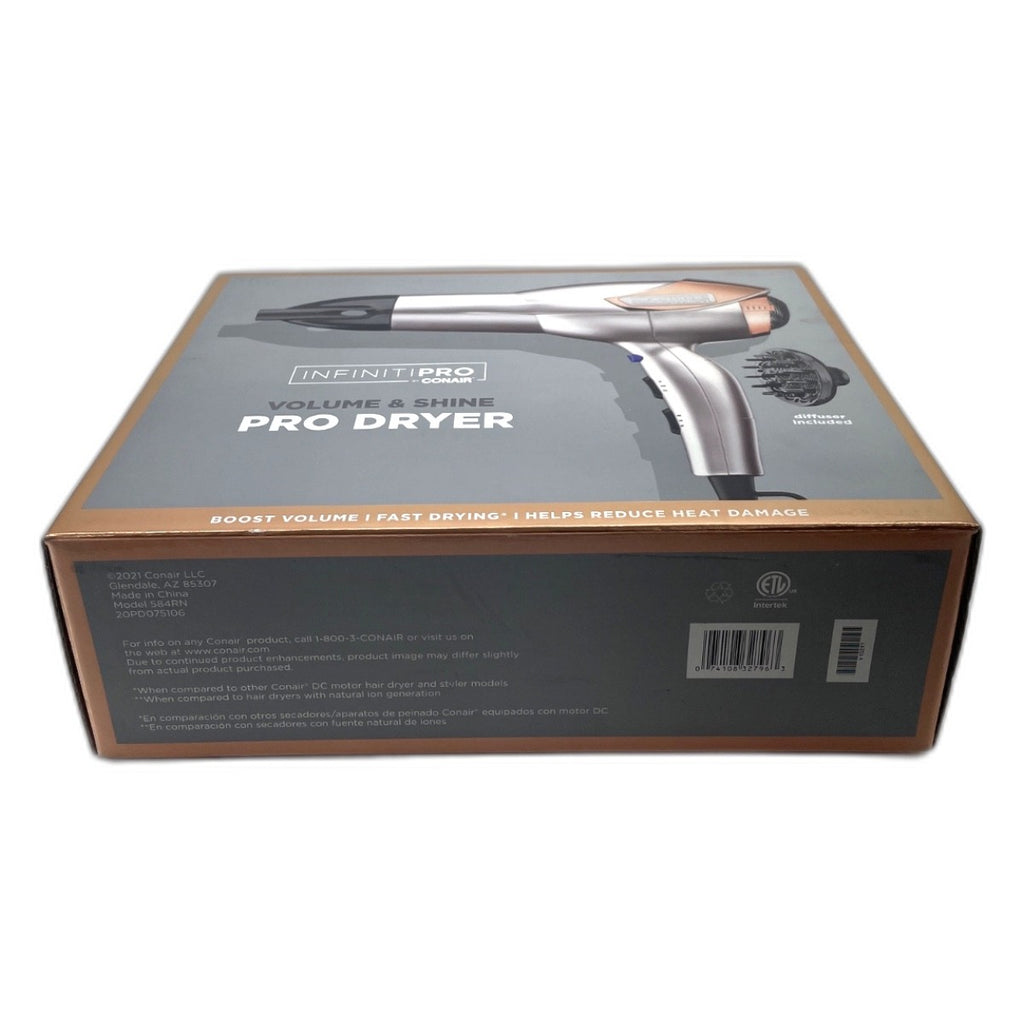 Professional Ionic Hair Dryer 1875W Rose Gold | Conair Blow Dryer