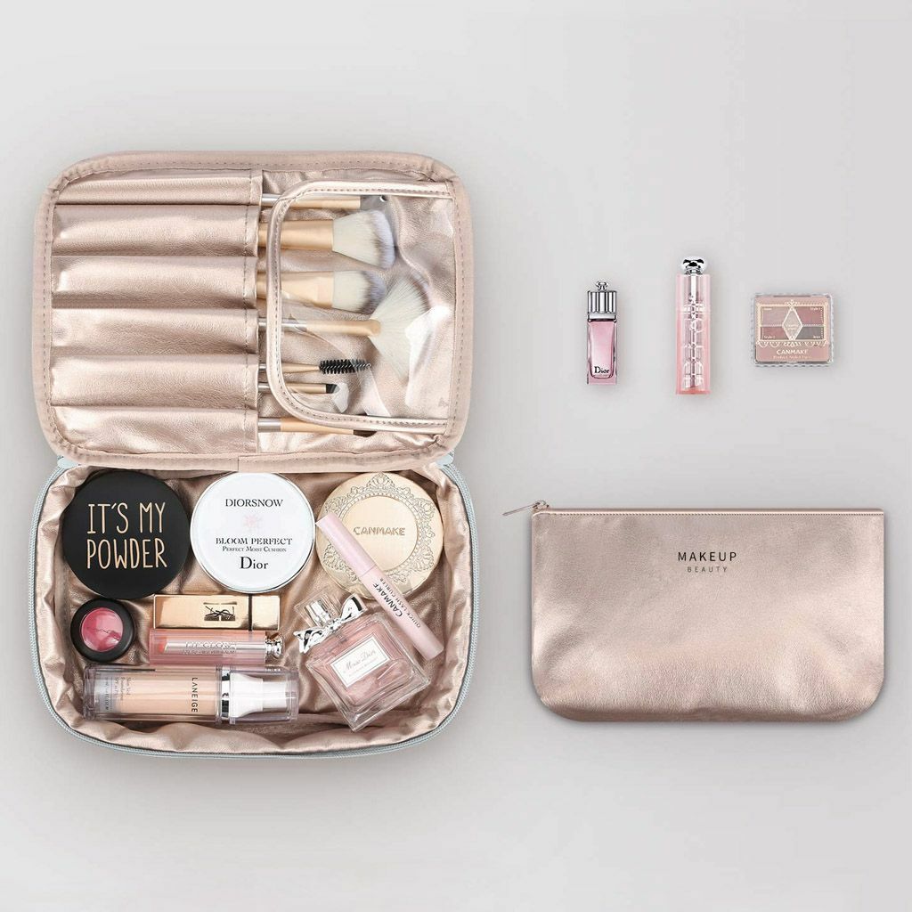 Travel Cosmetic Bag Makeup Organizer with Hanging Pouch Waterproof Portable