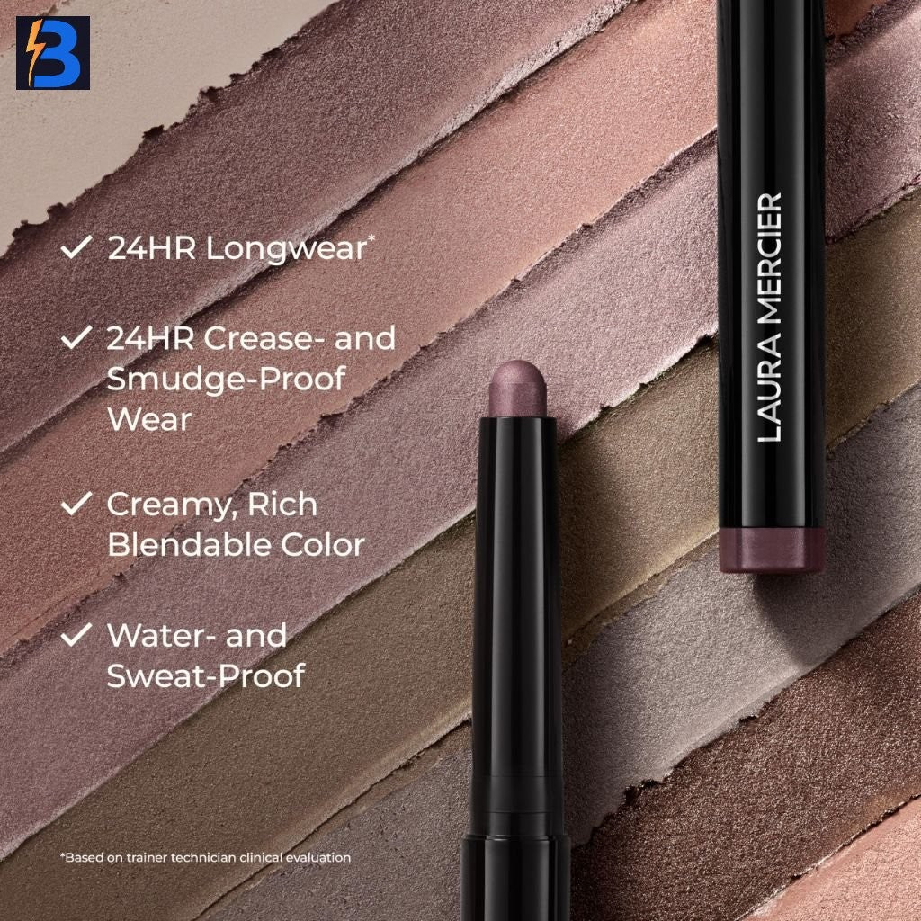 Laura Mercier Caviar Stick Cream Eyeshadow Shimmer Soiree - Long-Wear, Hydrating, Waterproof