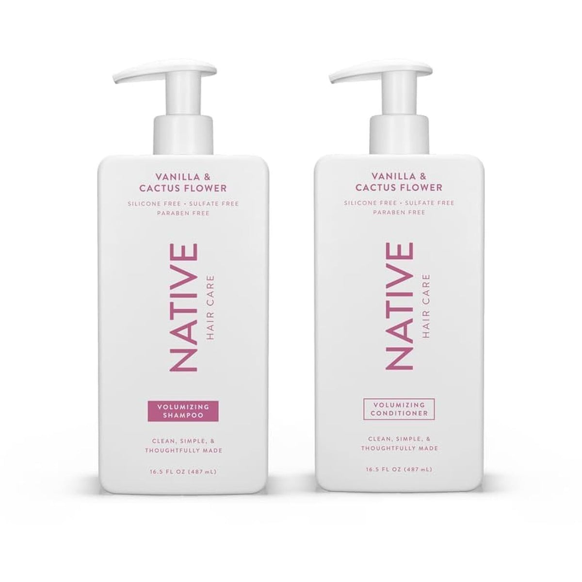 Native Strengthening Shampoo & Conditioner Set for All Hair Types - Sulfate & Dye Free