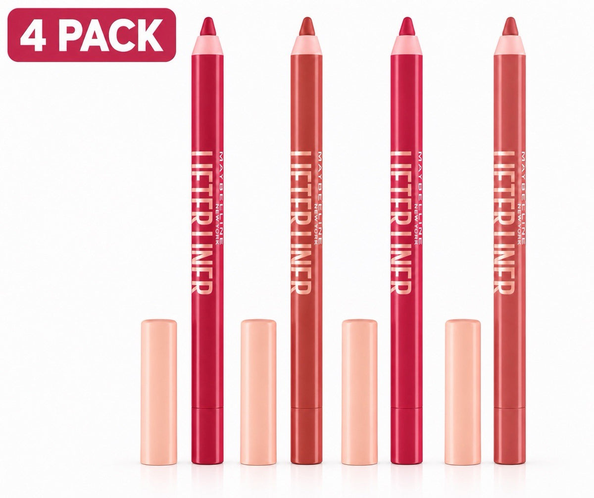 Maybelline Lifter Liner Lip Liner 4-Pack Assorted Shades – Brand New & Sealed