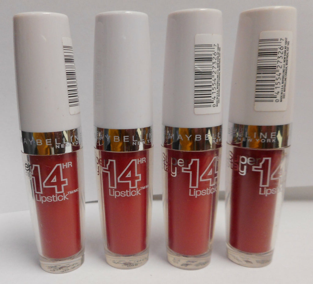 Maybelline SuperStay 14HR Lipstick - Ravishing Rouge, 0.12 oz x4