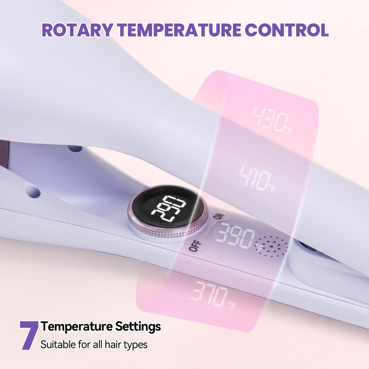 1.25 Inch Double Barrel Hair Waver for Beach Waves - Blue Styling Tool