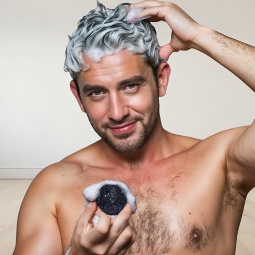 Gray Hair Darkening Shampoo Bar - Sulfate-Free Vegan Hair Care for Men & Women