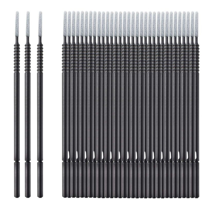 100 Pack Micro Applicator Swabs for Eyelash Extension Makeup Cleaning