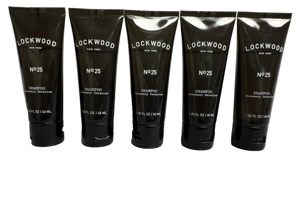 15 Pack Travel Size Shampoo Set - Lockwood Rosemary Geranium, 1.35oz