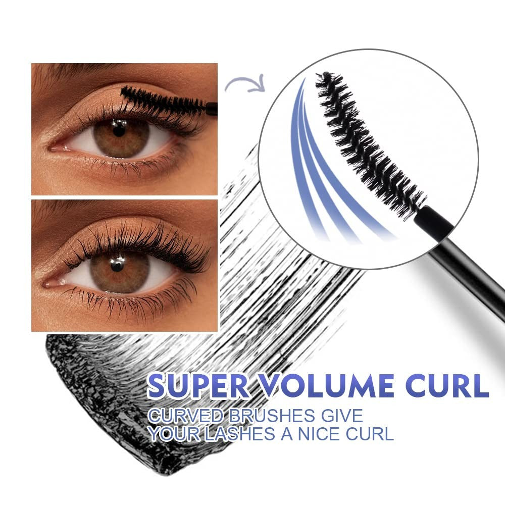 Waterproof Black Mascara - Volumizing & Long-Lasting Eyelash Makeup