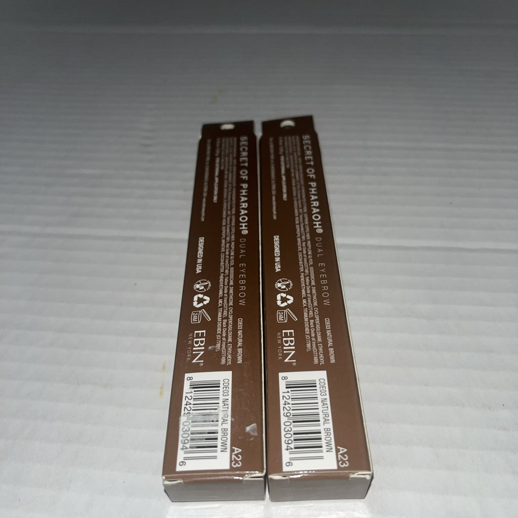 Eyebrow Pencil & Brow Mascara Duo Set - Natural Brown