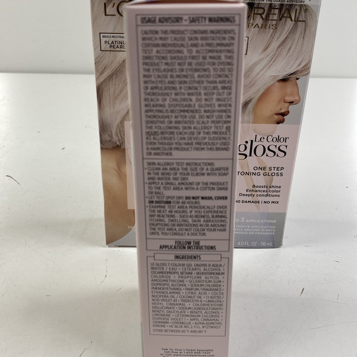 3-Pack L'Oréal Le Color Gloss Platinum Pearl Hair Toning Kit
