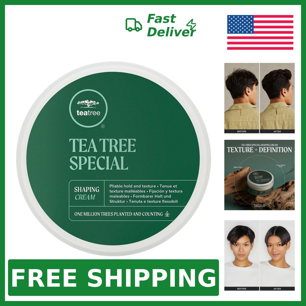Hair Styling Cream with Long-Lasting Hold & Matte Finish - Suitable for All Hair Types