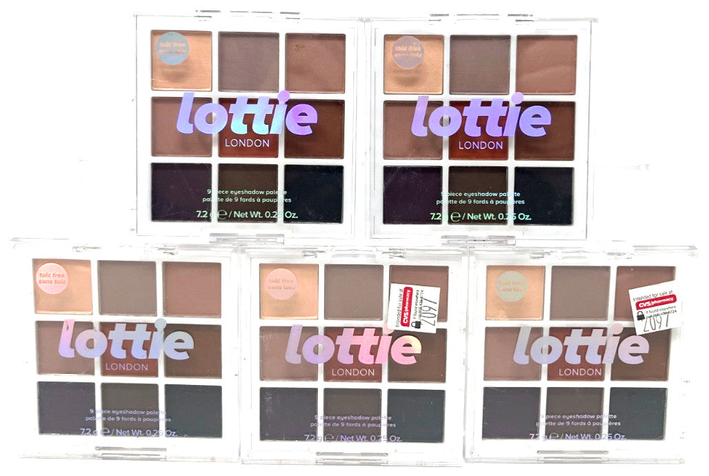 Lottie 9-Piece Eyeshadow Palette - The Mattes Set, 0.25 oz Each, Sealed