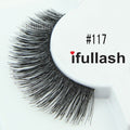 100% Human Hair Eyelashes – False Lash Strip, Natural Look, Black