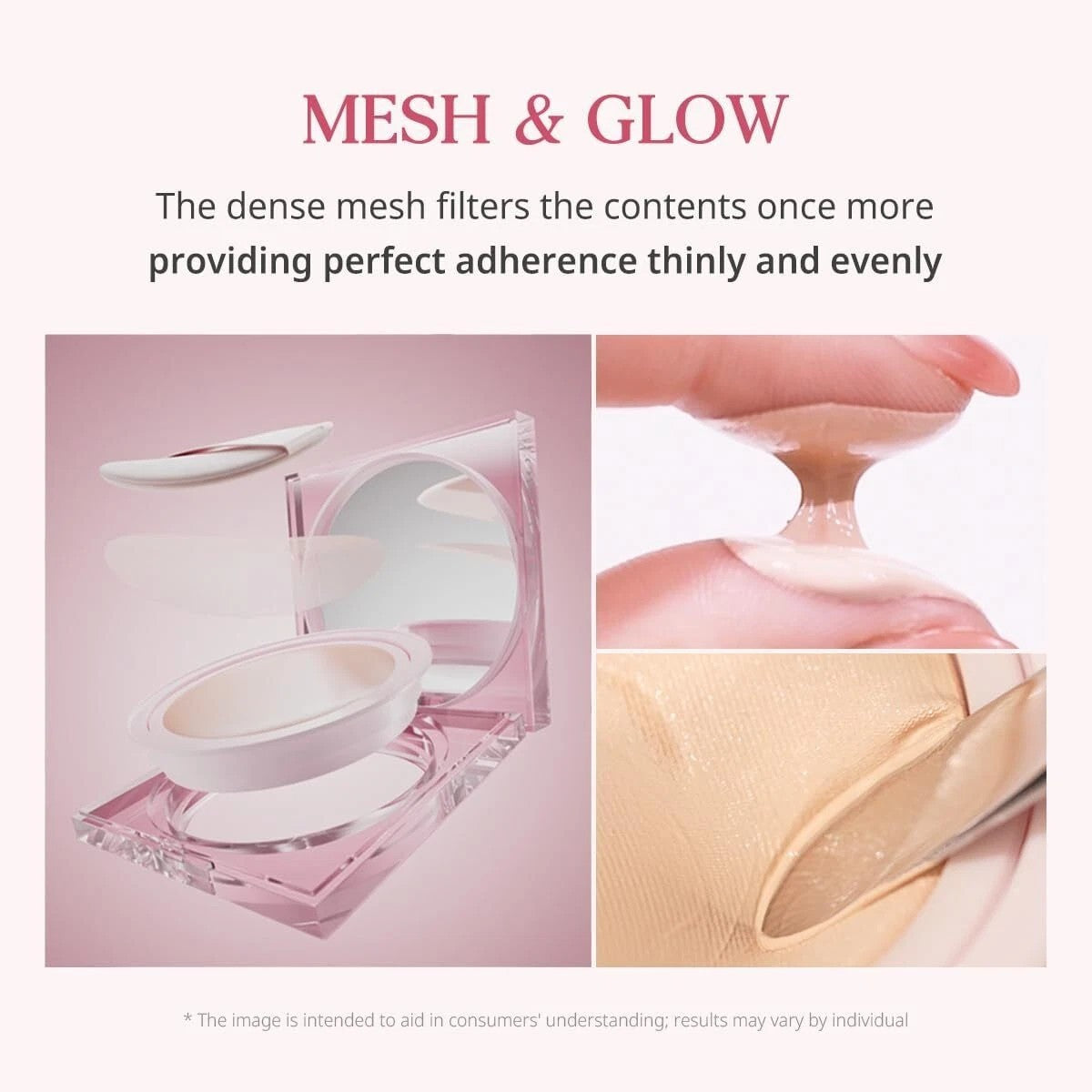 Clio Mesh Glow Cushion Foundation Set 15g + Refill 15g