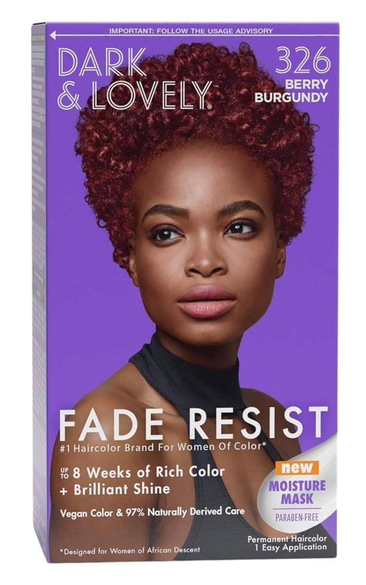 Permanent Hair Color Kit 6 Shades Burgundy #326 Rich Vibrant & Fade Resistant