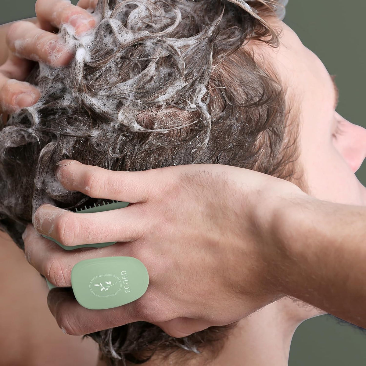 Silicone Scalp Massager & Shampoo Brush for Dandruff & Hair Care