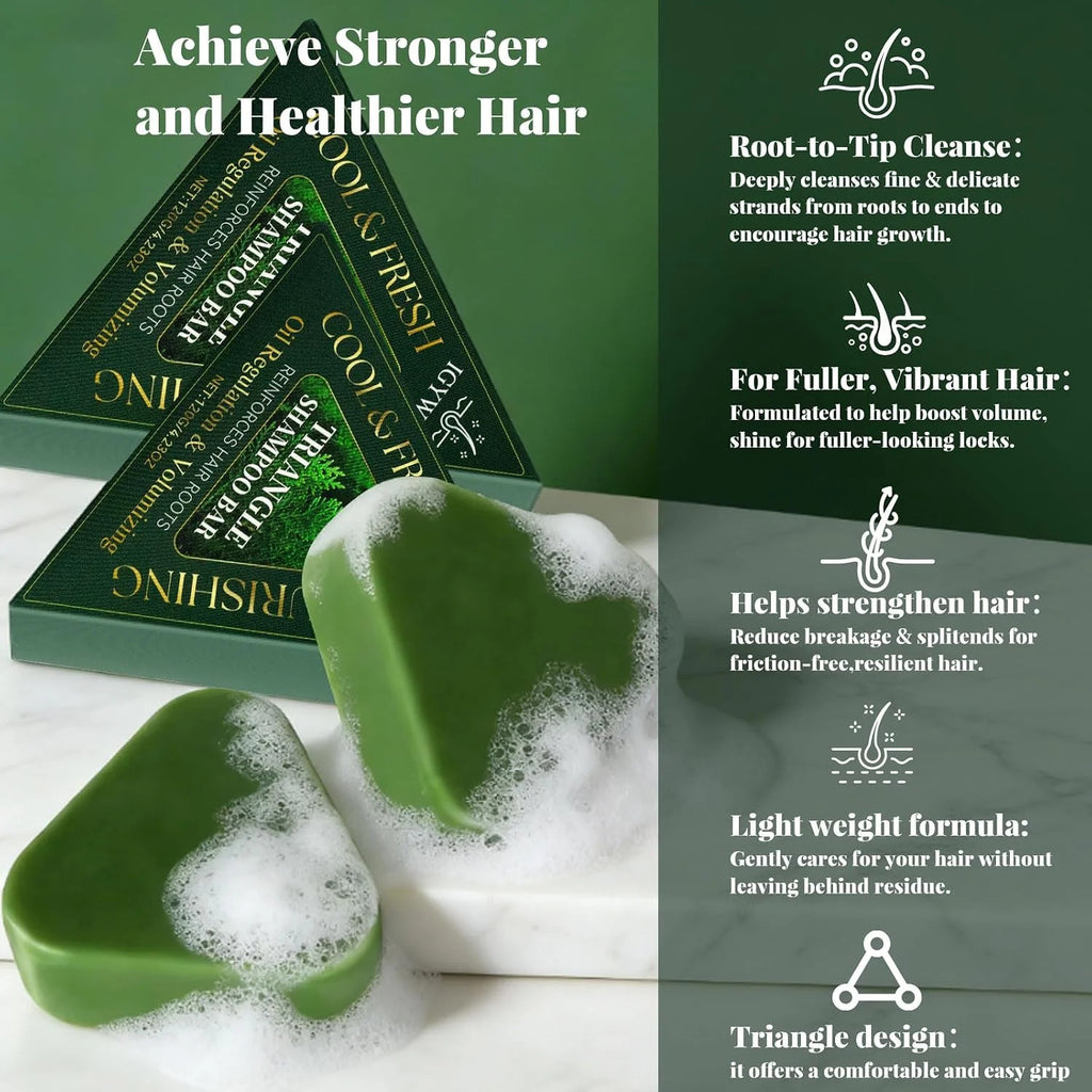 Herbal Scalp Revival Shampoo Bar - Nourishing Natural Hair Care 4.23oz