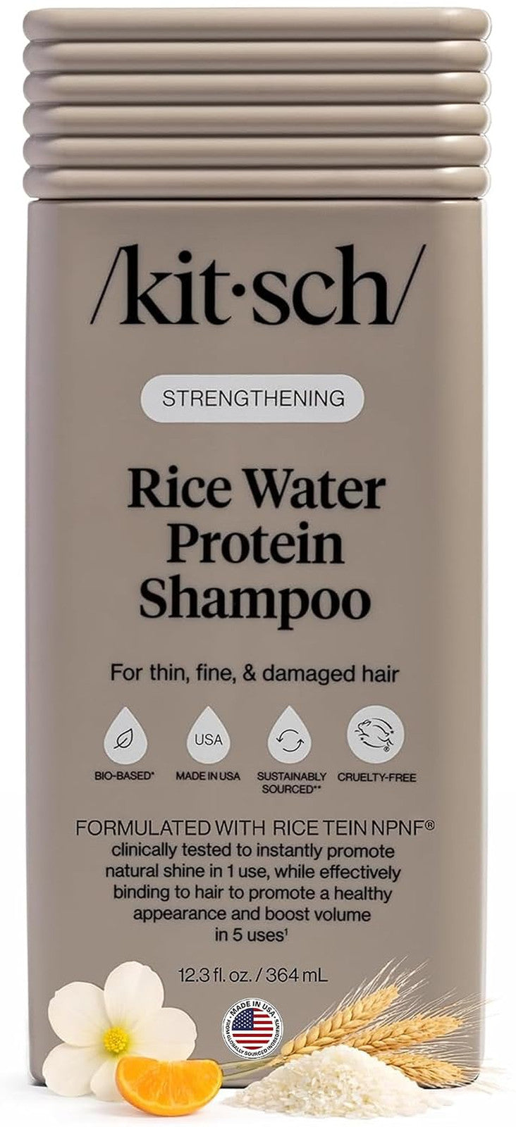 Strengthening Rice Water Shampoo for Hair Growth - 12.3 Oz