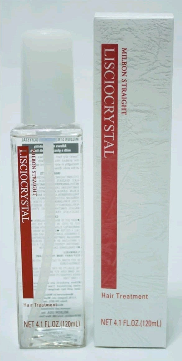 Milbon Straight Lisciocrystal Hair Treatment - Smoothing & Moisturizing 4.1 fl oz