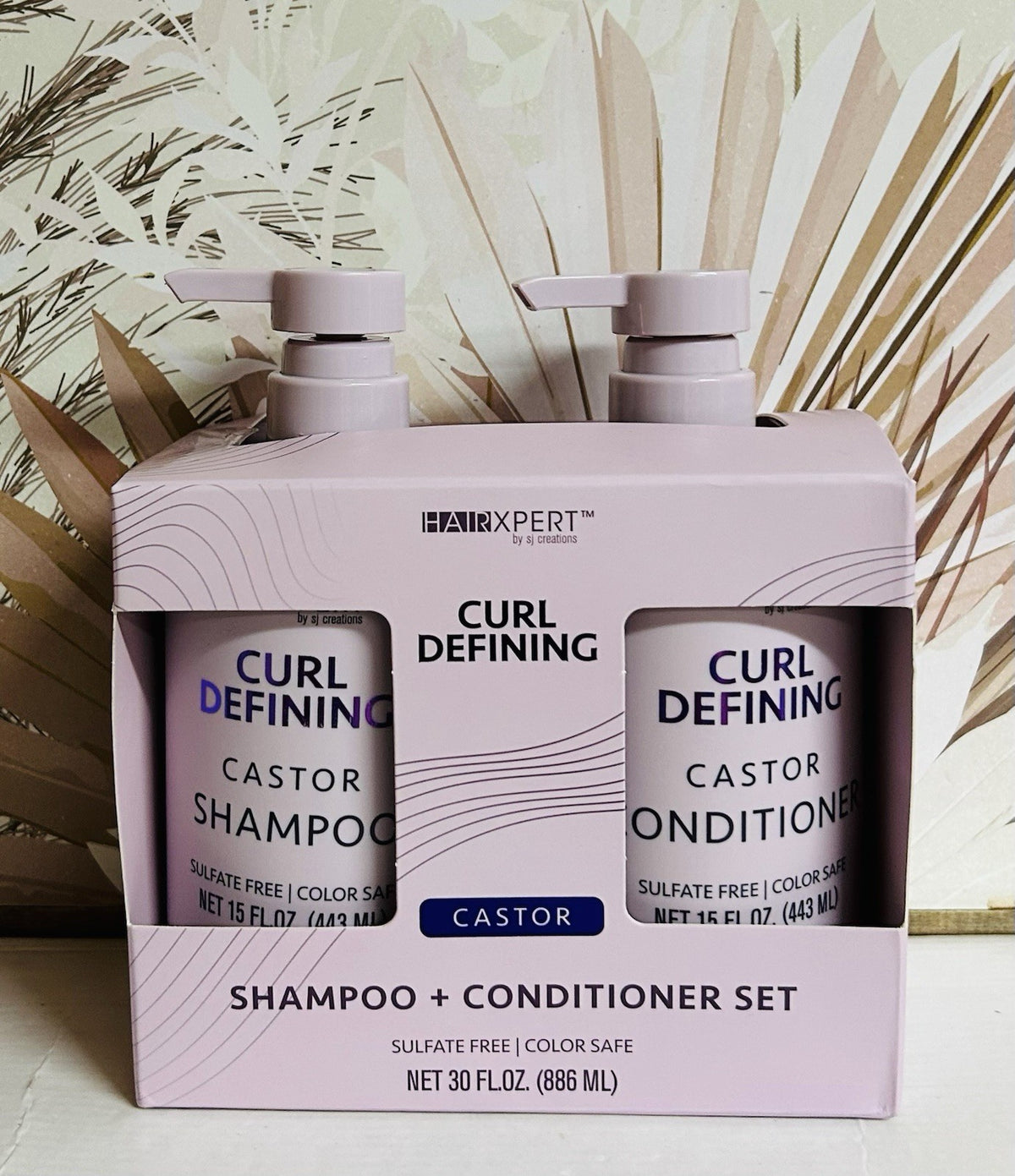 Curl Defining Shampoo & Conditioner Set with Castor Oil - 30 fl oz