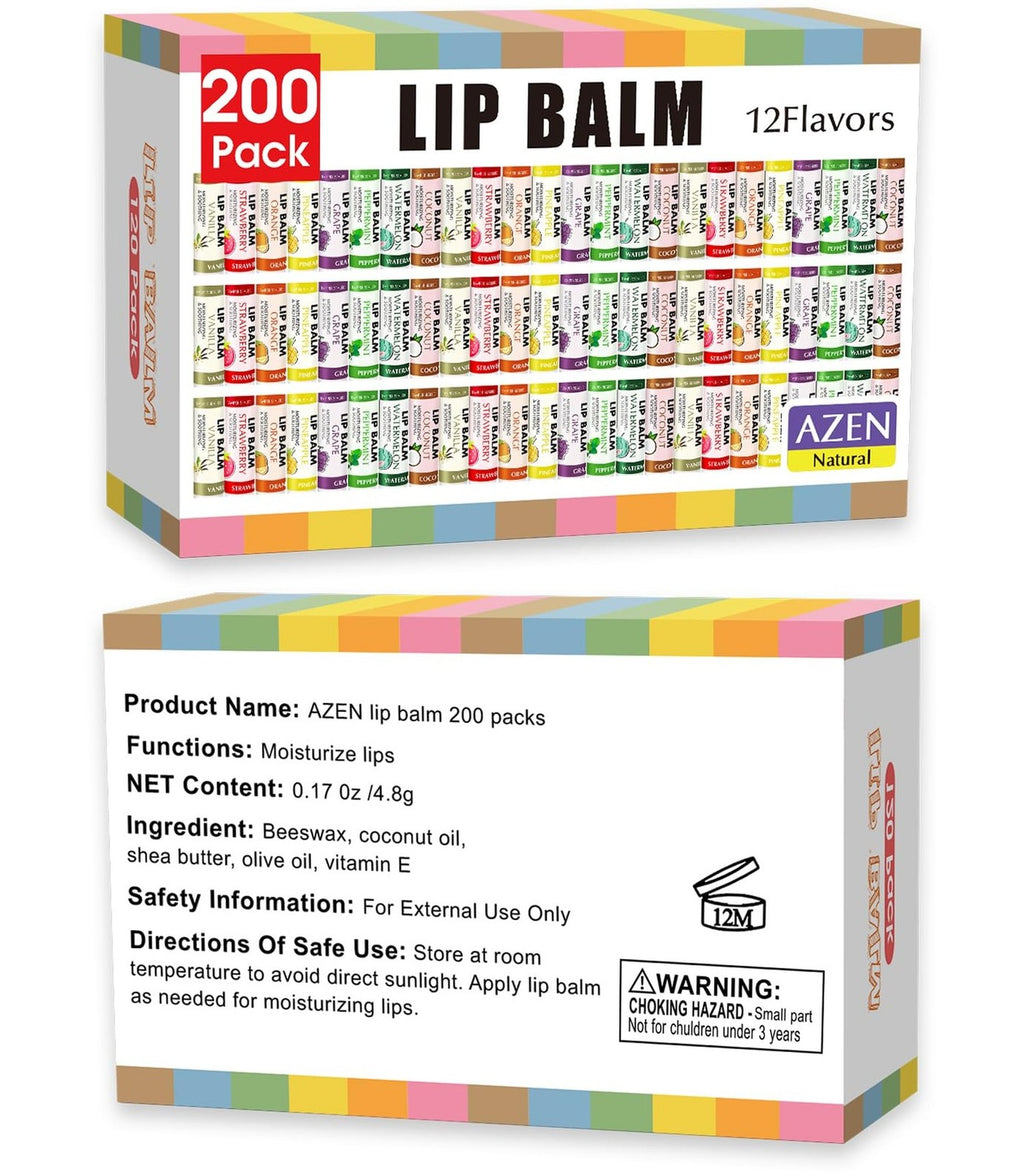 Bulk Natural Lip Balm Set - Moisturizing Lip Care for Dry Lips