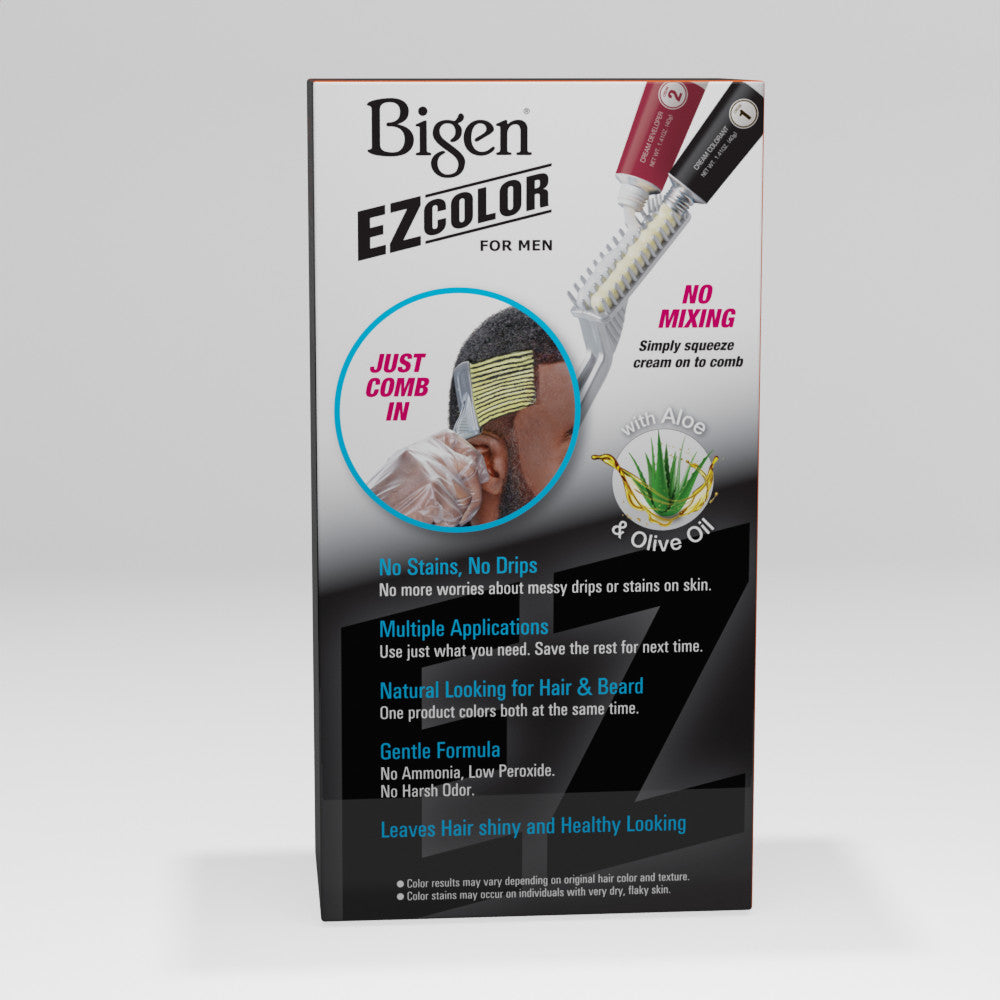 Men's Hair & Beard Color Kit - Darkest Brown 2 Pack - No Mess, Gentle Formula