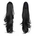 Black Ponytail Extension 22 Inch Clip-In Hairpiece for Easy Styling