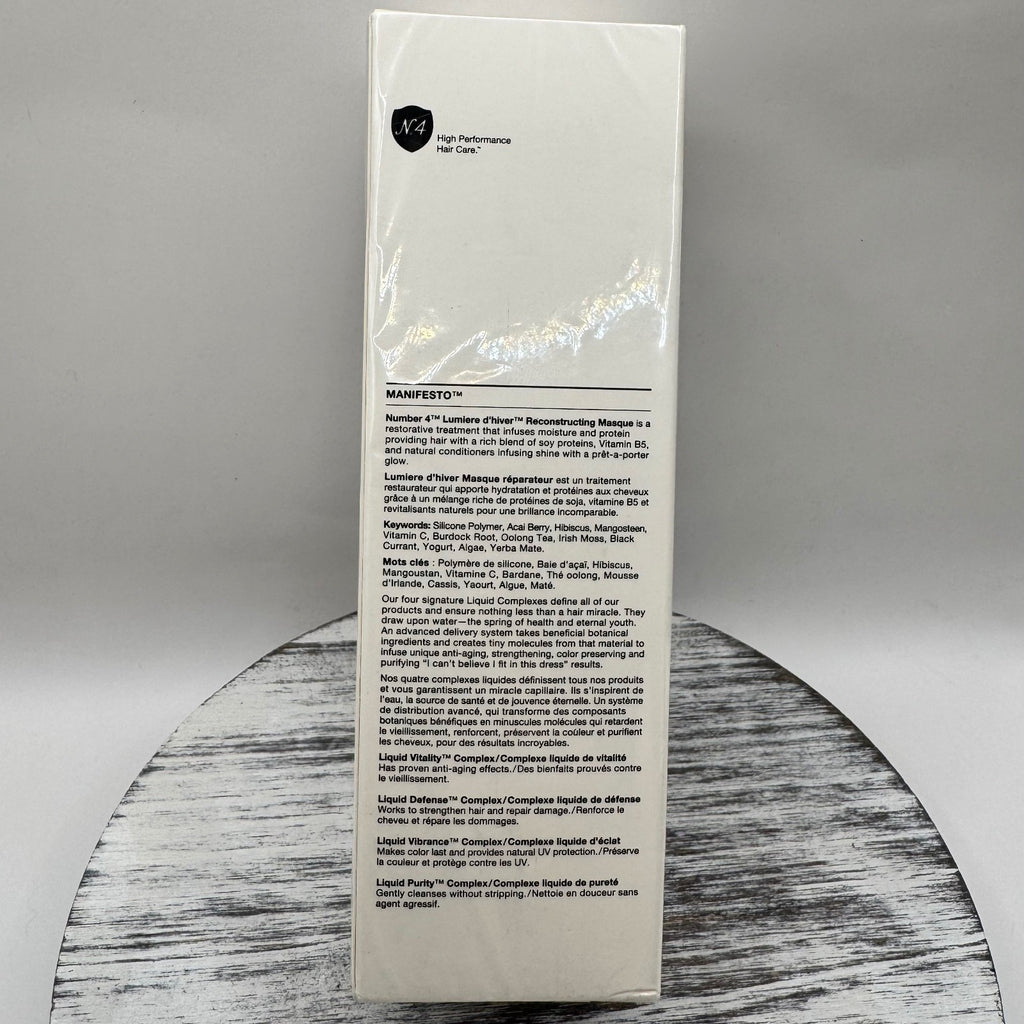 N.4 Reconstructing Hair Masque - 5.1 oz Hair Treatment for Damaged Hair