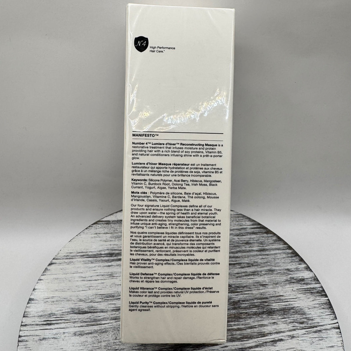 N.4 Reconstructing Hair Masque - 5.1 oz Hair Treatment for Damaged Hair