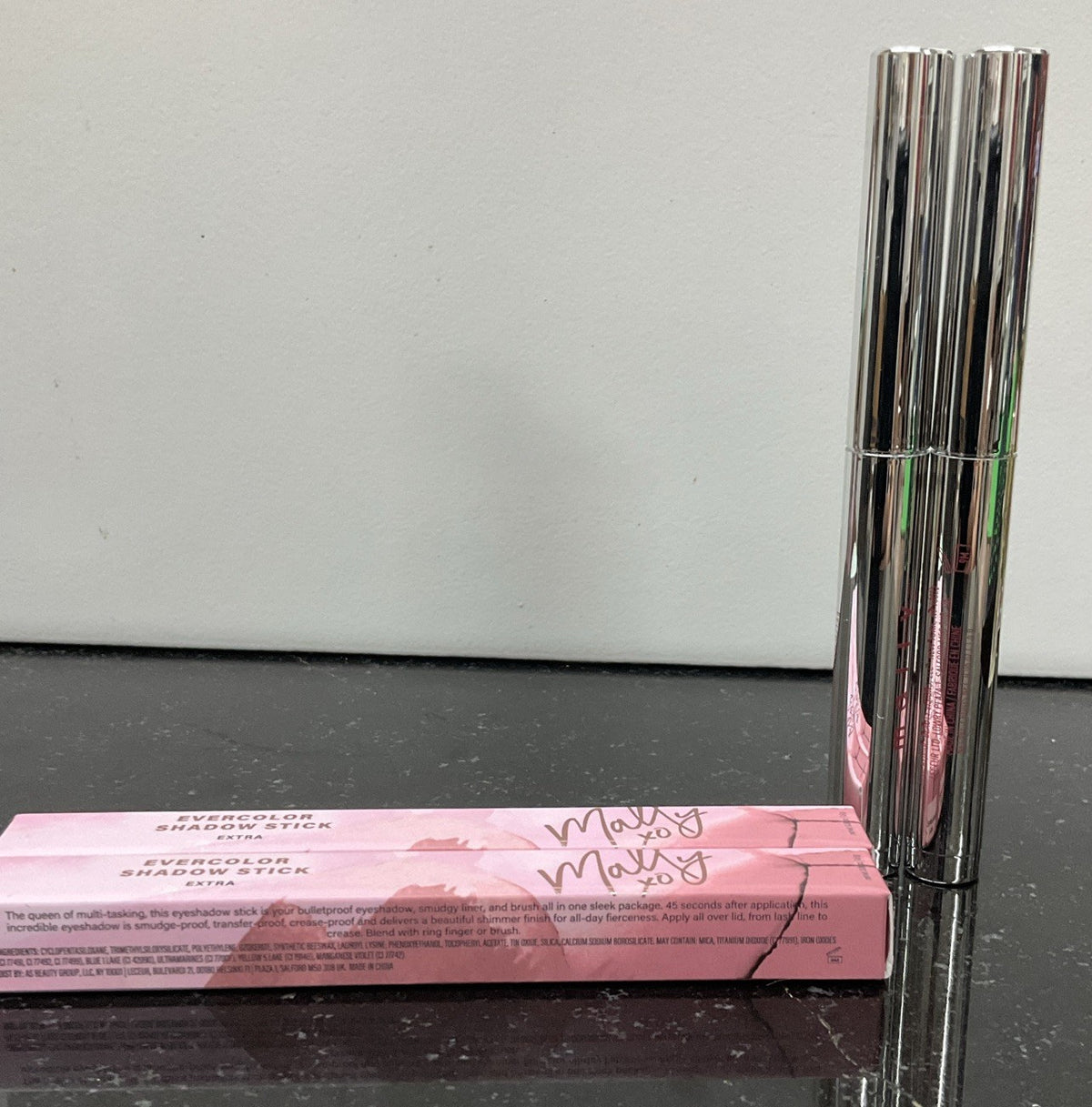 Mally Evercolor Eye Shadow Stick Extra Pink Champagne — Full Size, Lot of 2