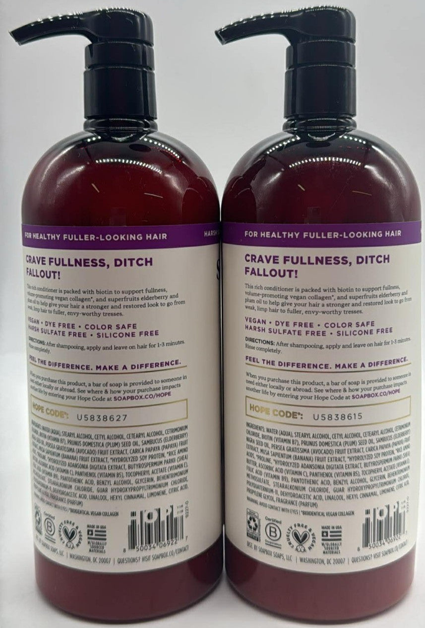 Biotin & Superfruit Hair Conditioner Set - Restore & Volumize 2 Pack