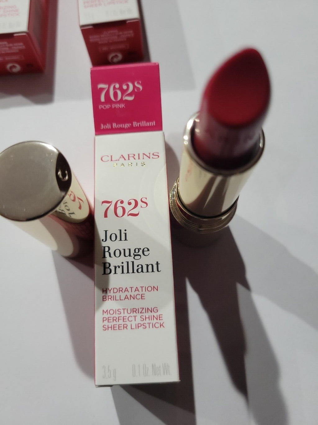 Clarins Joli Rouge Brillant Lipstick 0.1 Oz - Sheer Lip Color & Shine