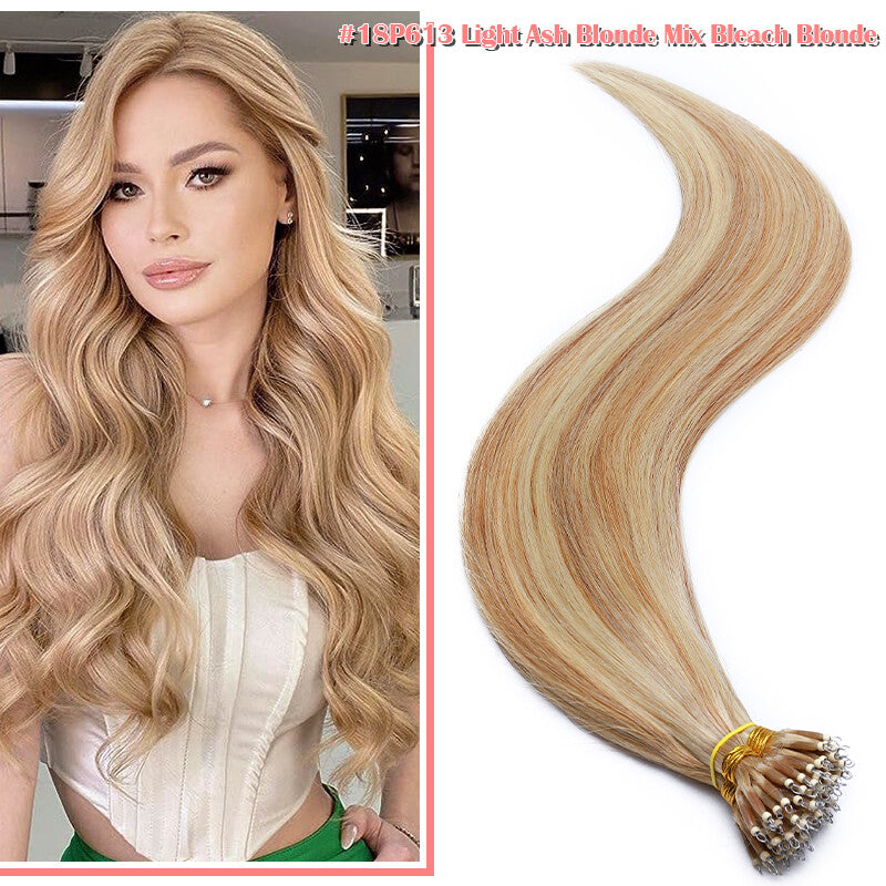 Nano Ring Hair Extensions - 100% Remy Human Hair Multiple Variants