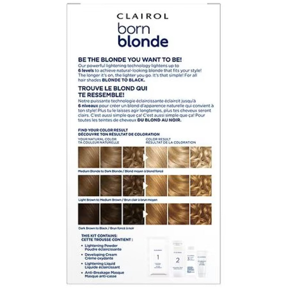 Blonde Hair Bleach Kit - Up to 6 Levels Lighter, Condition & Moisturize