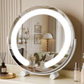 Vanity Mirror with Lights 12” LED Makeup Mirror with 3-Color Dimmable Lighting