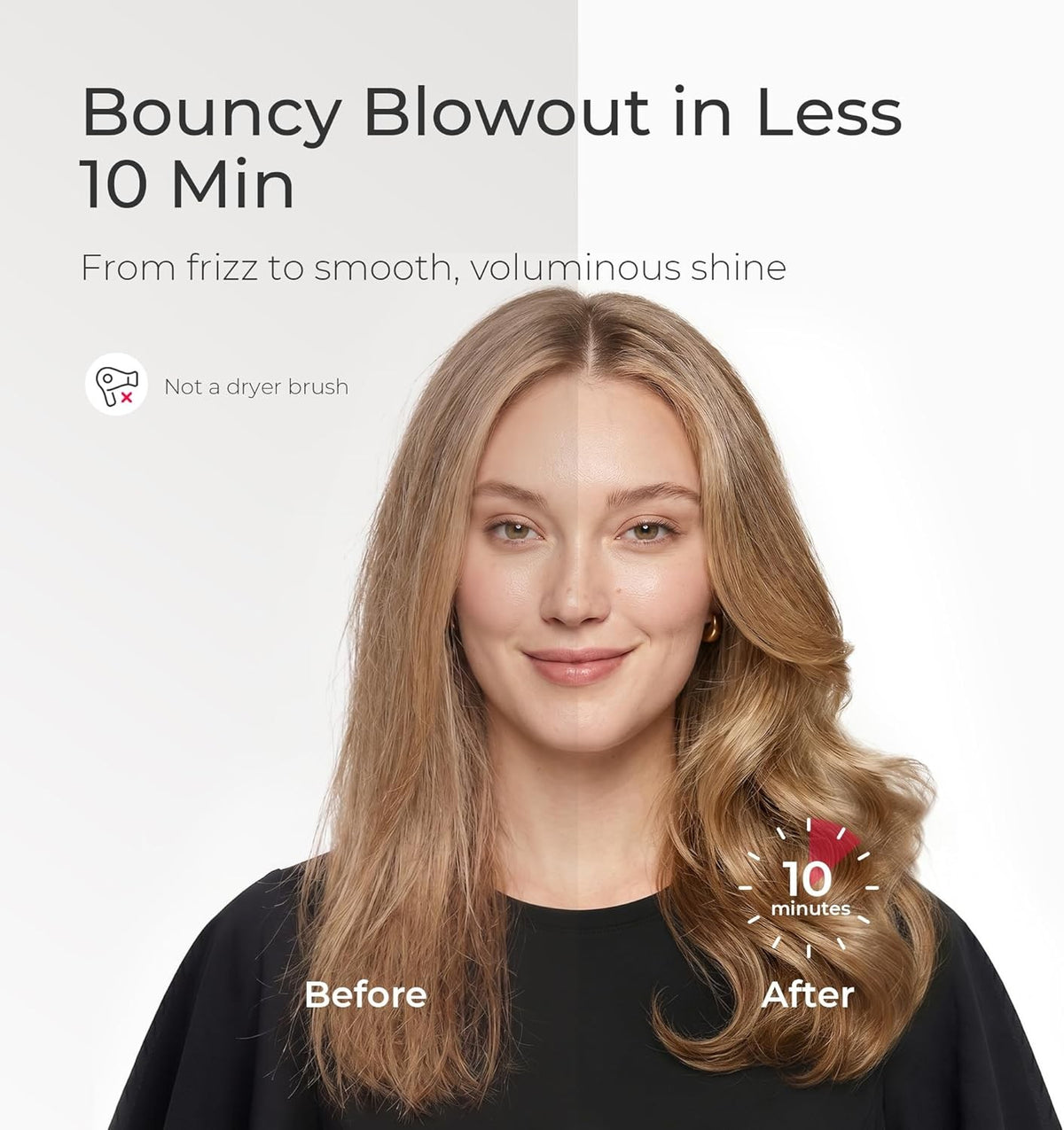 Thermal Round Hair Brush 1.5 Inch Curling & Volumizing Hot Styling Tool