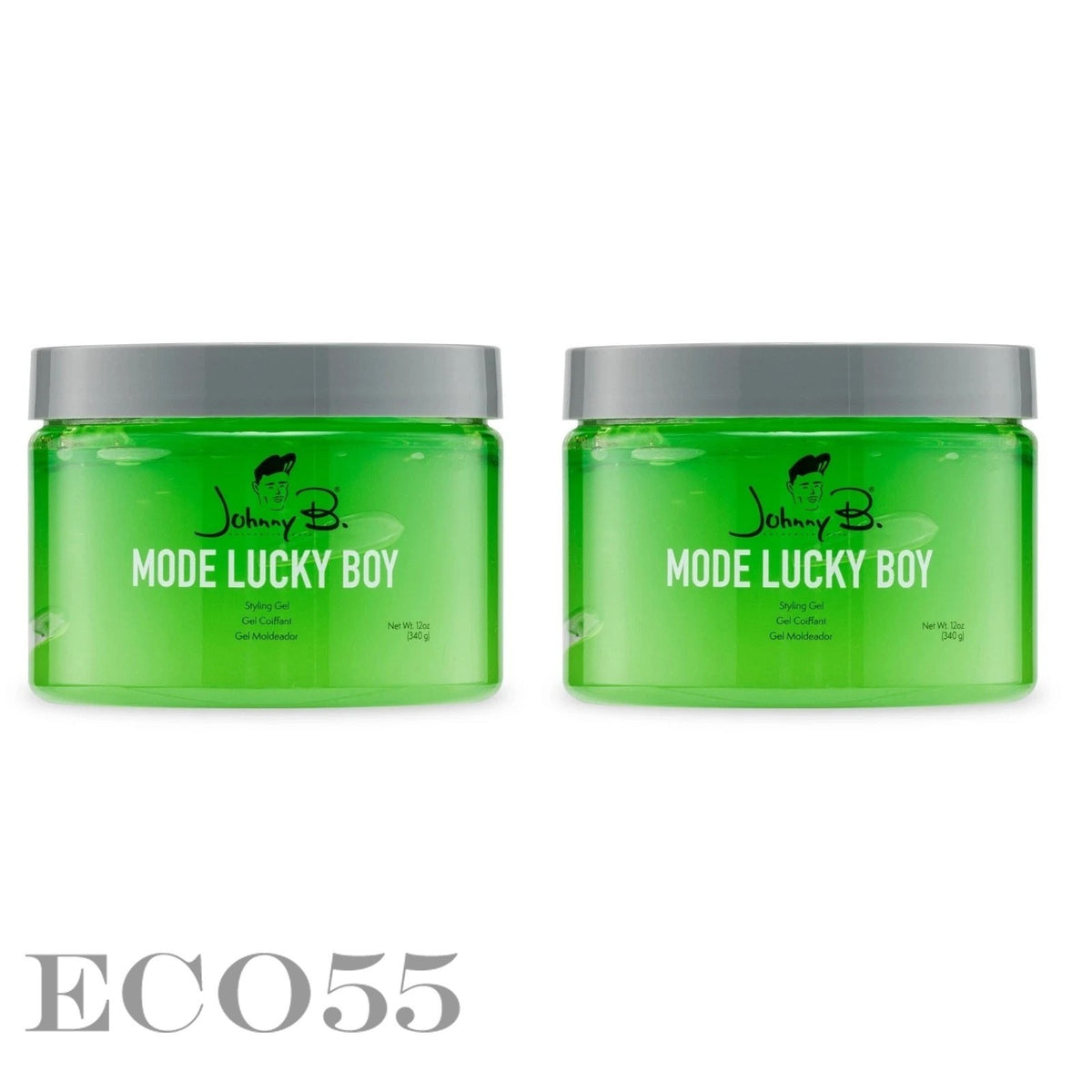 Hair Styling Gel - Thick, High-Shine Hold, Alcohol-Free, 12 oz Each (2 Pack)
