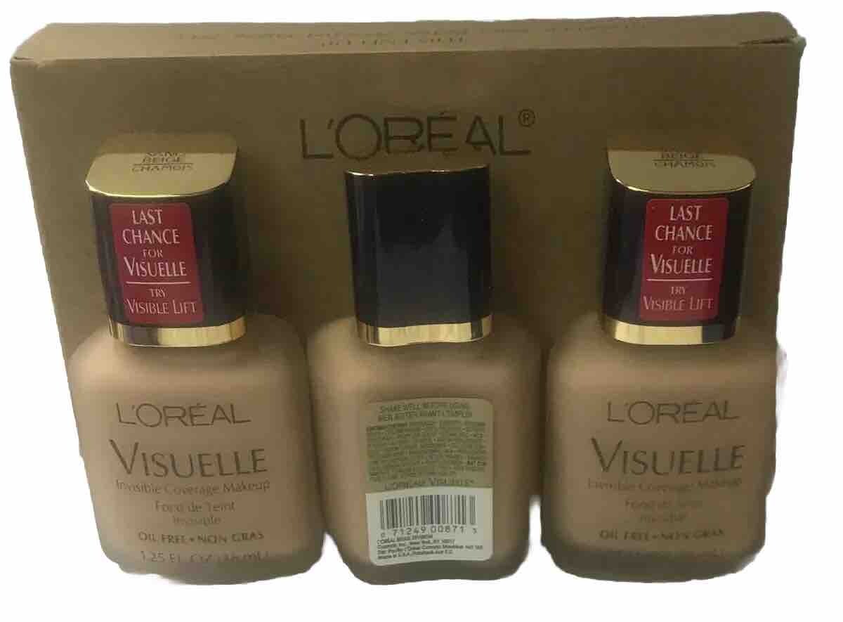 L'Oréal Paris Visuelle Line Minimizing Makeup Sand Beige 3-Pack 1.25 oz Each