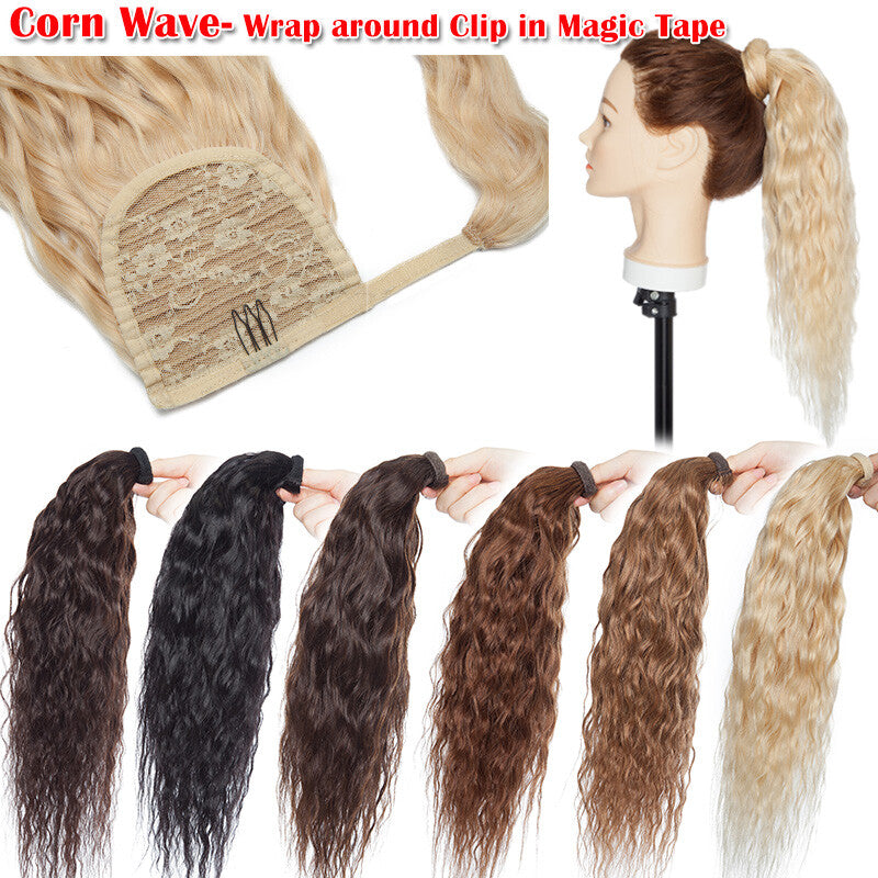 Remy Human Hair Ponytail Extensions Claw In Thick 100G for Natural Look
