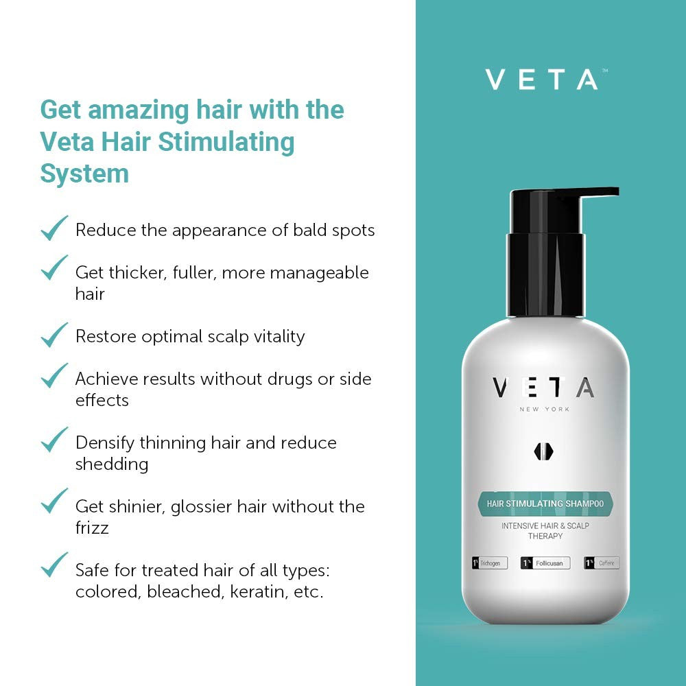 Hair Stimulating Shampoo - Sulfate-Free, Restores Growth, 8.5 Fl Oz
