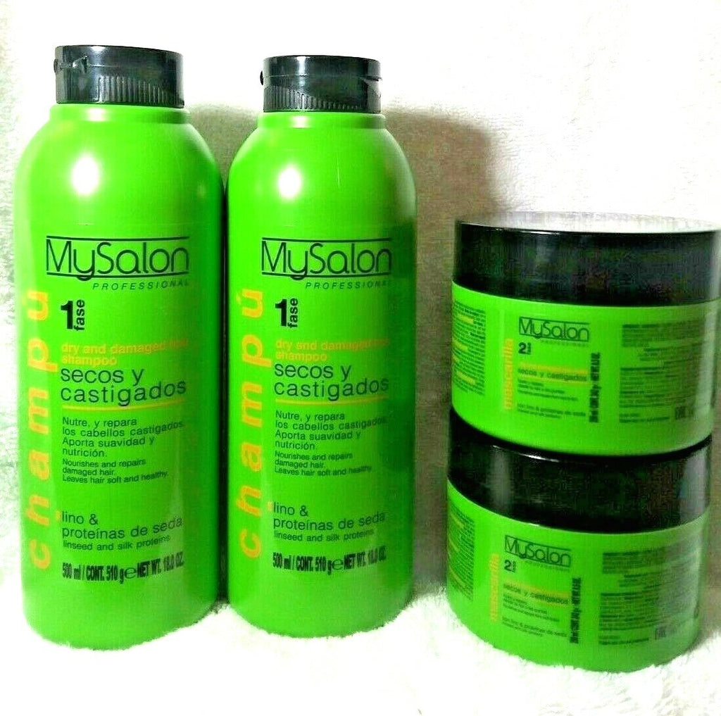 Hair Repair Shampoo & Mask Set for Dry Damaged Hair - 500ml + 250ml