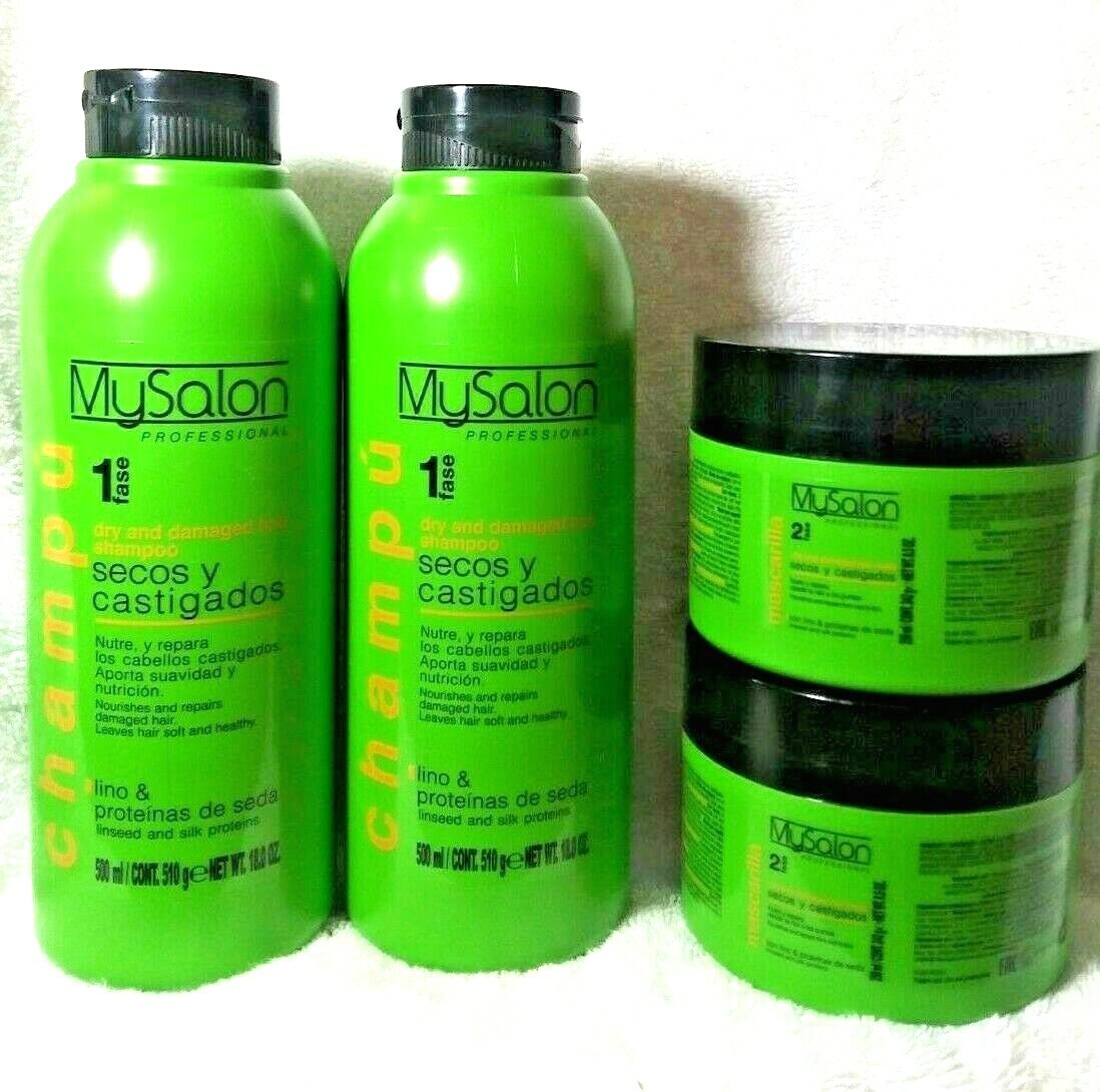 Hair Repair Shampoo & Mask Set for Dry Damaged Hair - 500ml + 250ml