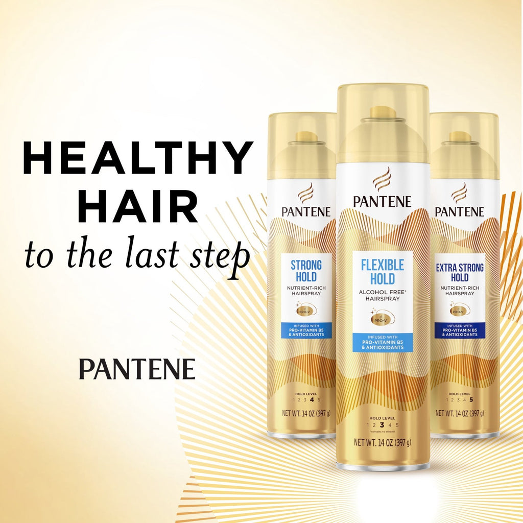 Pantene Flexible Hold Hair Spray Level 3 Alcohol-Free 14oz Set